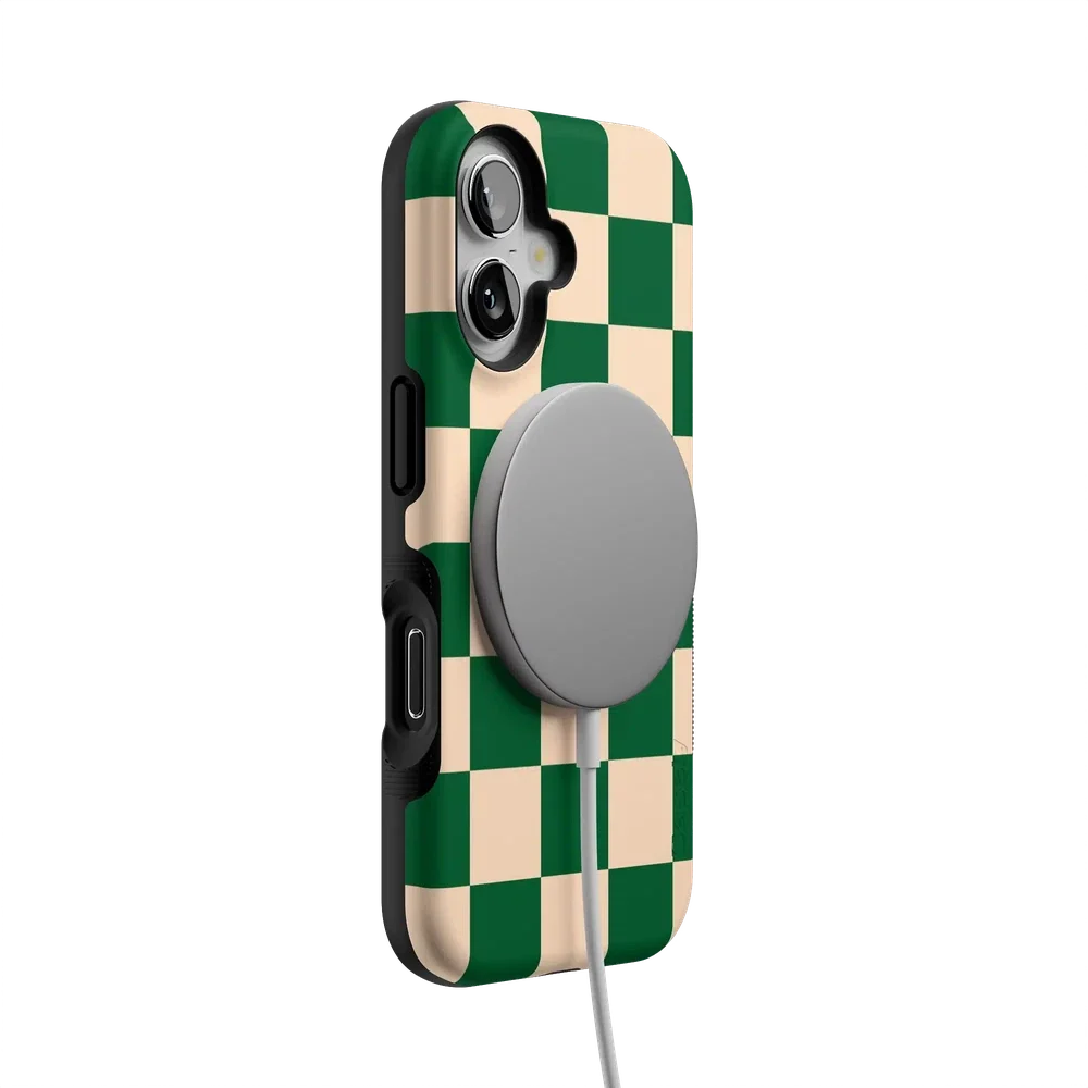 Fit Check | Green Checkerboard Case iPhone Case get.casely