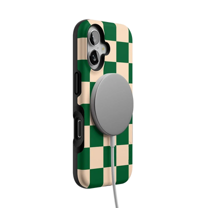 Fit Check | Green Checkerboard Case iPhone Case get.casely