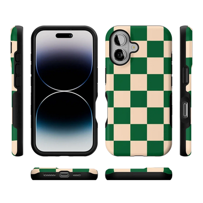Fit Check | Green Checkerboard Case iPhone Case get.casely