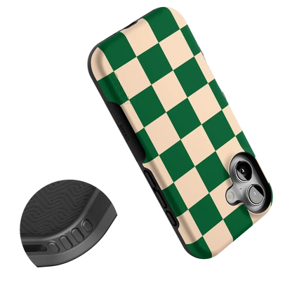 Fit Check | Green Checkerboard Case iPhone Case get.casely
