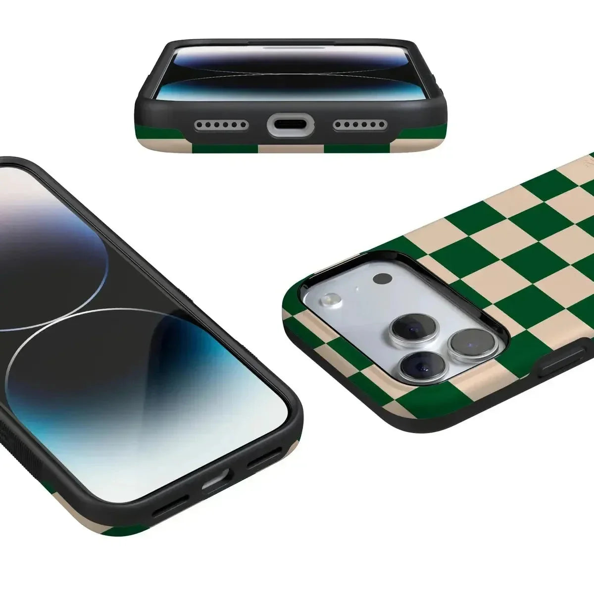 Fit Check | Green Checkerboard Case iPhone Case get.casely