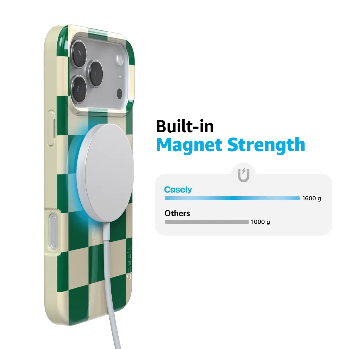 Fit Check | Green Checkerboard Case iPhone Case get.casely