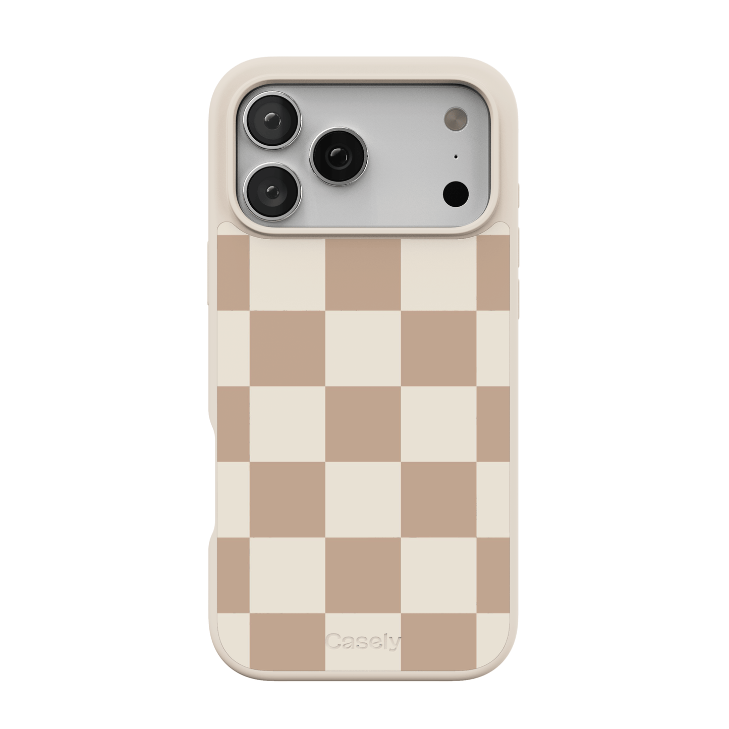 Fit Check | Neutral Checkerboard Case iPhone Case get.casely Align + MagSafe® iPhone 17 Pro Max