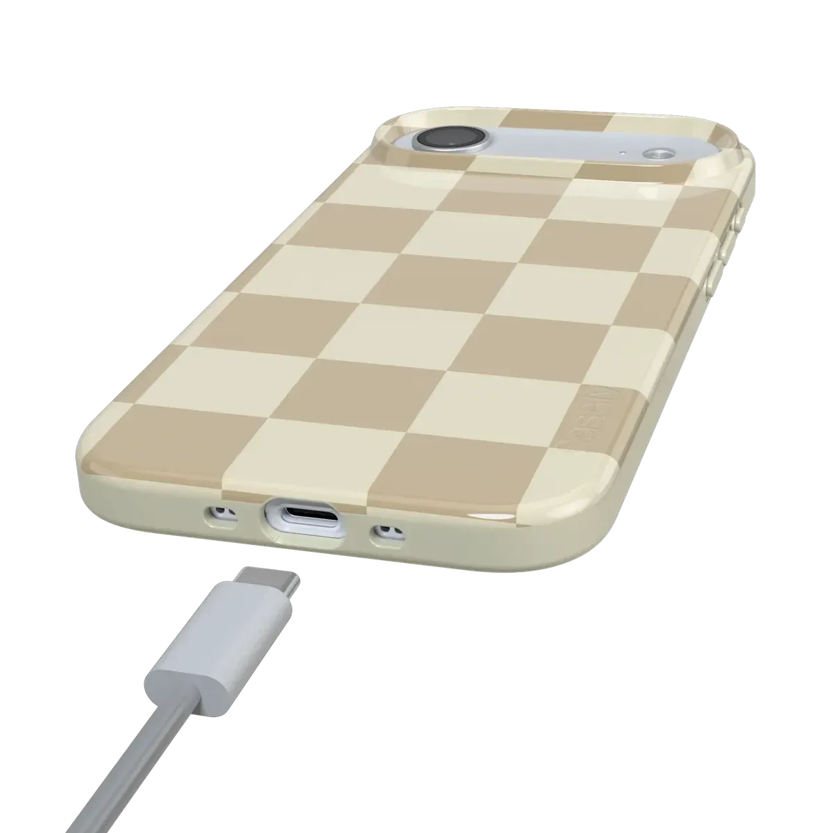 Fit Check | Neutral Checkerboard Case iPhone Case get.casely