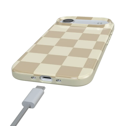 Fit Check | Neutral Checkerboard Case iPhone Case get.casely
