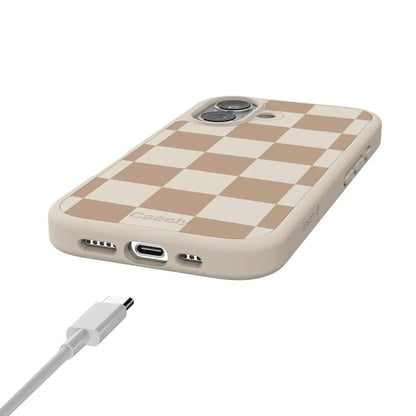 Fit Check | Neutral Checkerboard Case iPhone Case get.casely