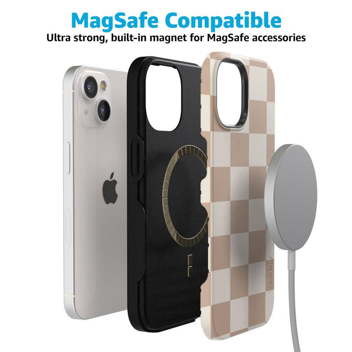 Fit Check | Neutral Checkerboard Case iPhone Case get.casely