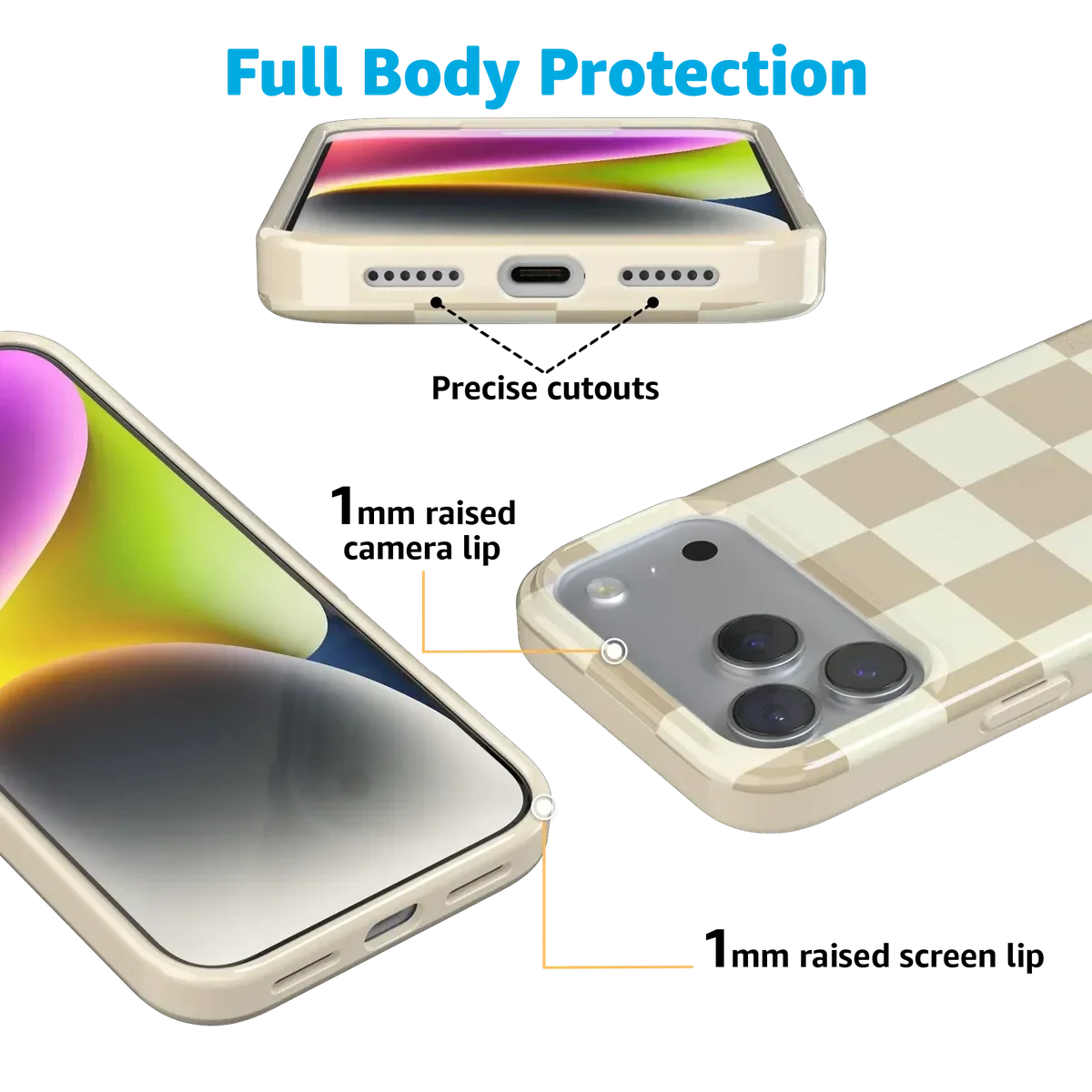 Fit Check | Neutral Checkerboard Case iPhone Case get.casely
