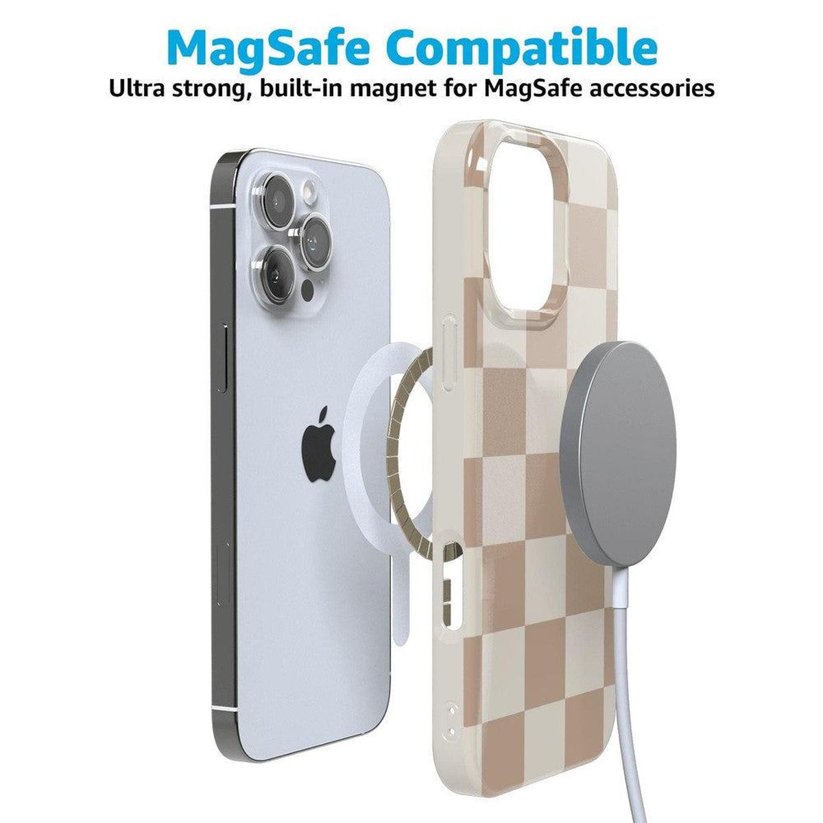 Fit Check | Neutral Checkerboard Case iPhone Case get.casely