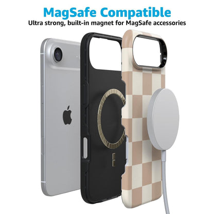 Fit Check | Neutral Checkerboard Case iPhone Case get.casely