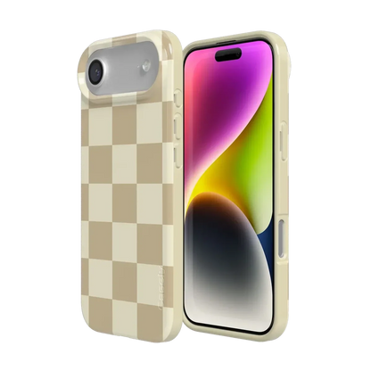 Fit Check | Neutral Checkerboard Case iPhone Case get.casely