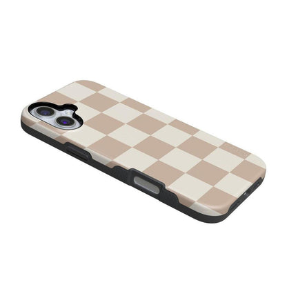 Fit Check | Neutral Checkerboard Case iPhone Case get.casely