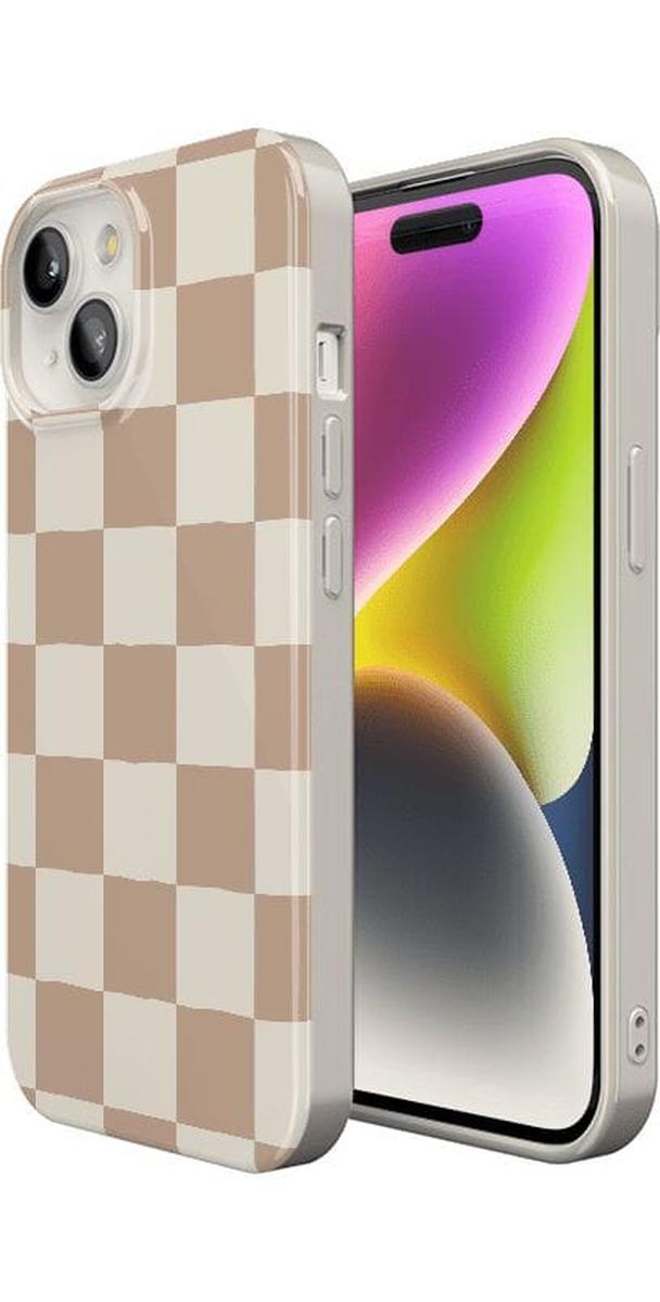 Fit Check | Neutral Checkerboard Case iPhone Case get.casely