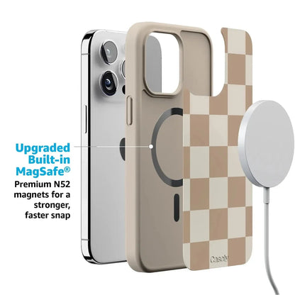 Fit Check | Neutral Checkerboard Case iPhone Case get.casely