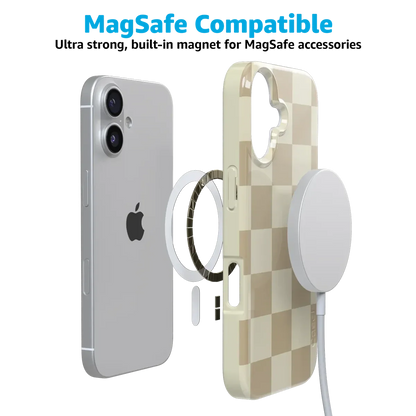 Fit Check | Neutral Checkerboard Case iPhone Case get.casely