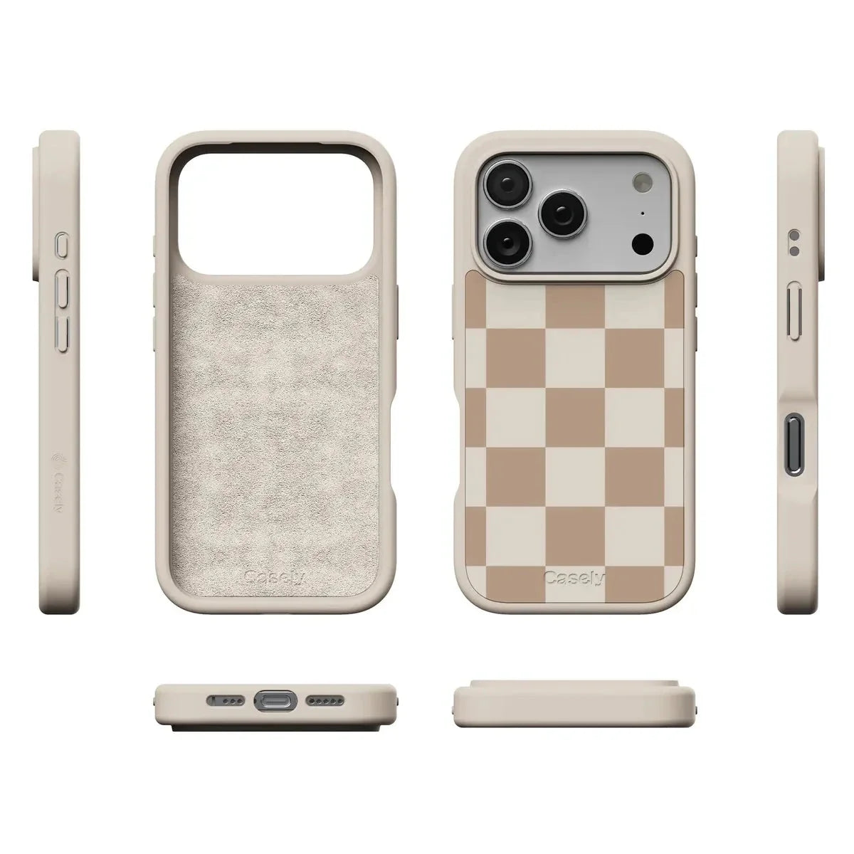 Fit Check | Neutral Checkerboard Case iPhone Case get.casely