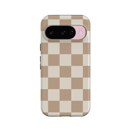 Fit Check | Neutral Checkerboard Google Pixel Case Google Pixel Case Casetry Essential + MagSafe® Google Pixel 10