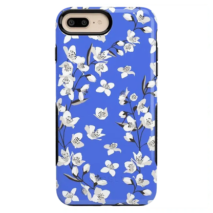 Floral Forest | Blue Cherry Blossom Floral Case iPhone Case get.casely Bold iPhone 6/7/8 Plus