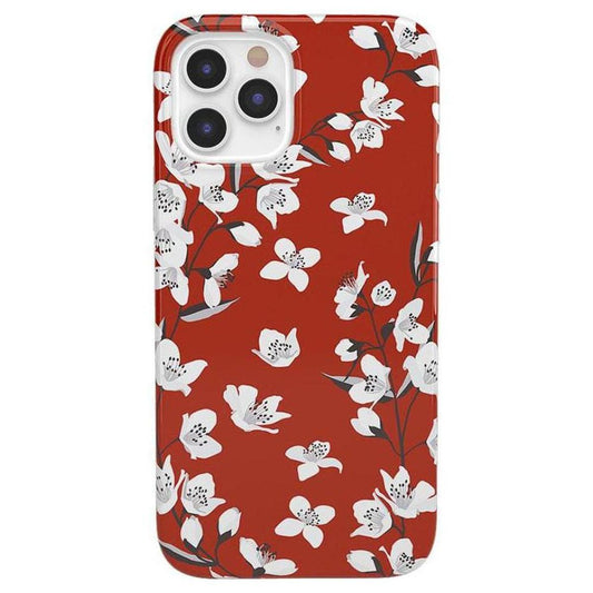 Floral Forest | Red Cherry Blossom Floral Case iPhone Case get.casely Classic iPhone 12 Pro Max