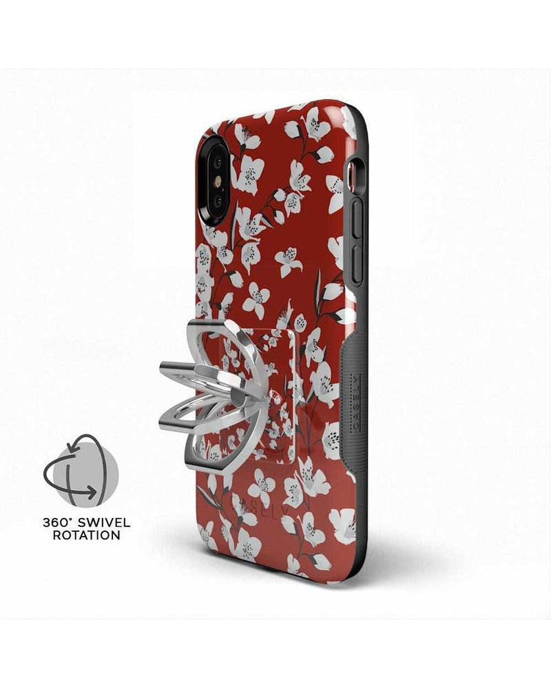 Floral Forest | Red Cherry Blossom Floral Phone Ring Phone Ring get.casely