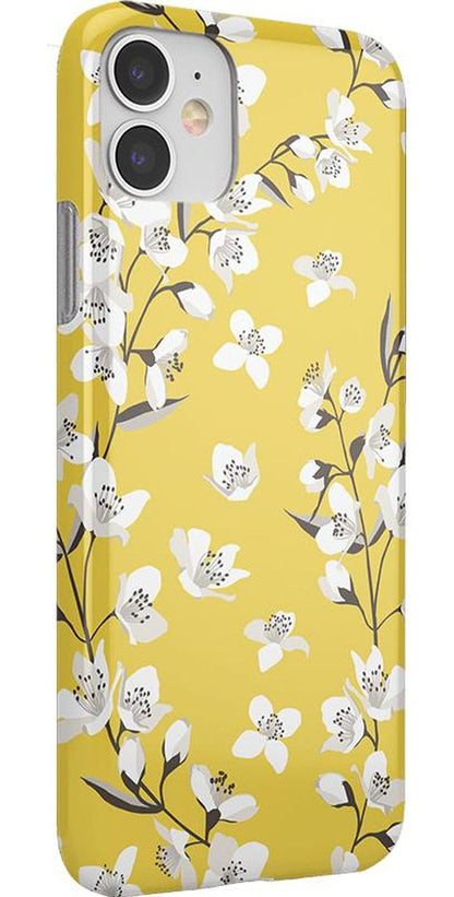 Floral Forest | Yellow Cherry Blossom Floral Case iPhone Case get.casely