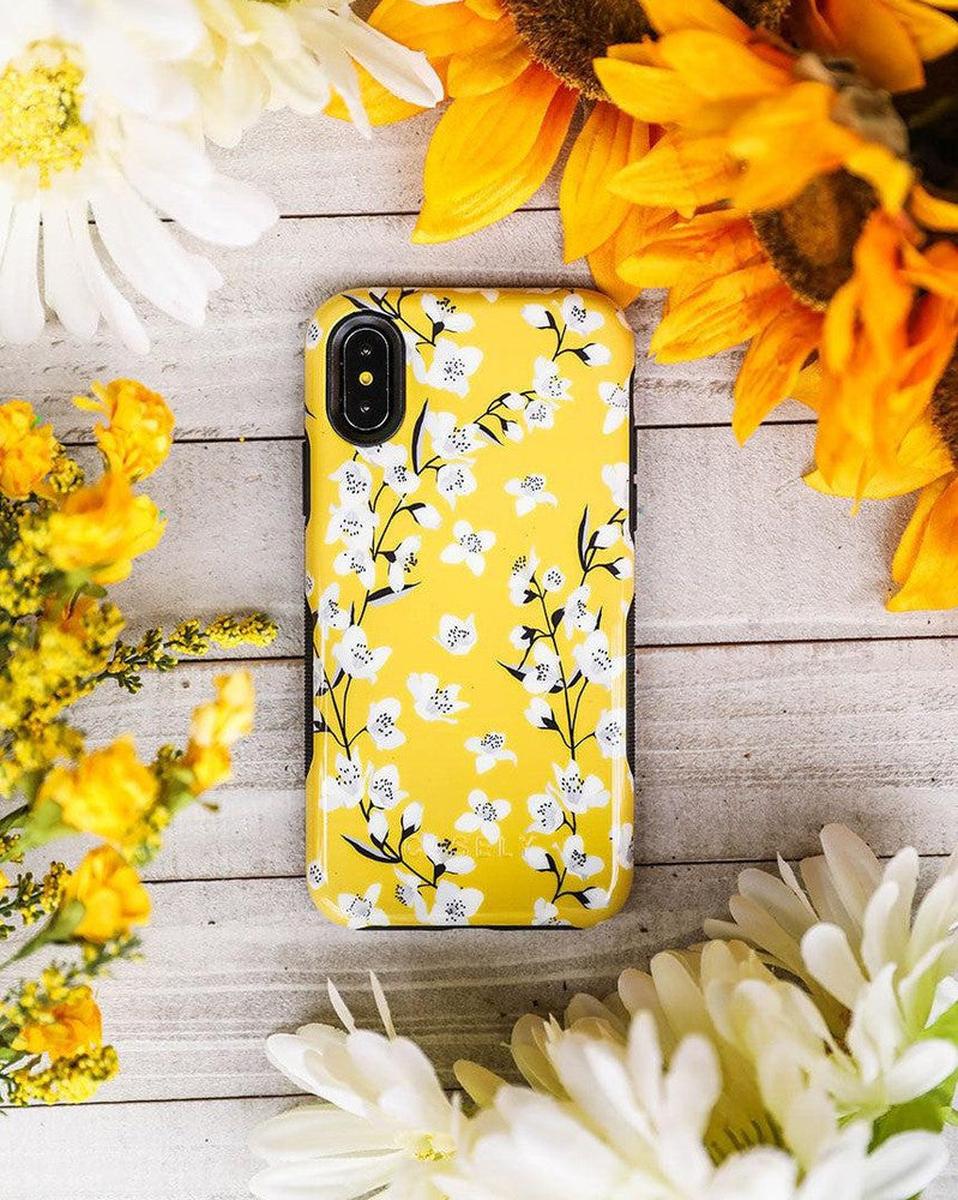 Floral Forest | Yellow Cherry Blossom Floral Case iPhone Case get.casely