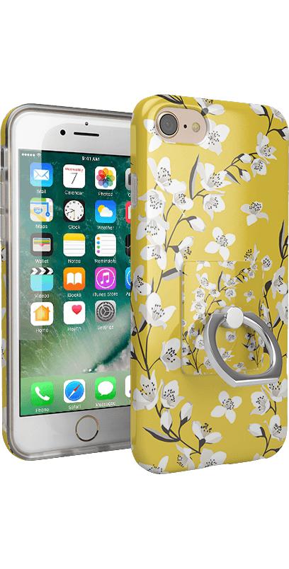 Floral Forest | Yellow Cherry Blossom Floral Phone Ring Phone Ring get.casely