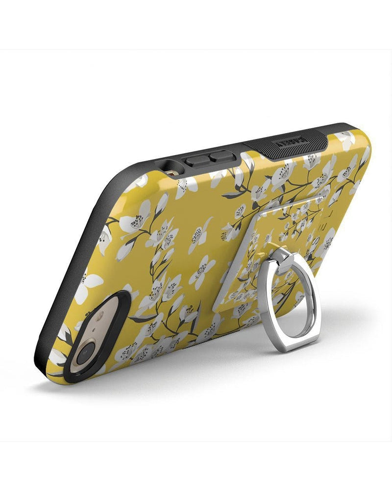 Floral Forest | Yellow Cherry Blossom Floral Phone Ring Phone Ring get.casely