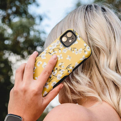 Floral Forest | Yellow Cherry Blossom Floral Samsung Case Samsung Case get.casely