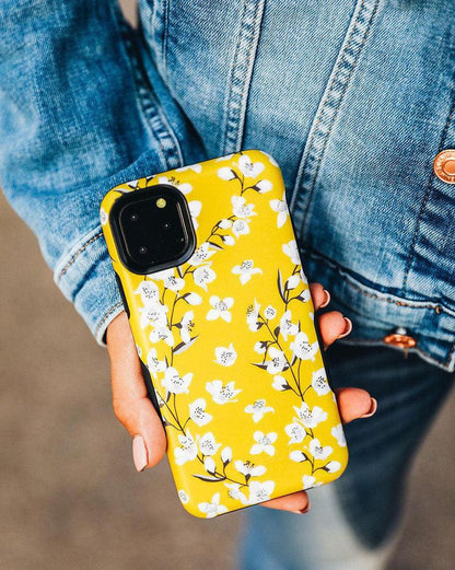 Floral Forest | Yellow Cherry Blossom Floral Samsung Case Samsung Case get.casely