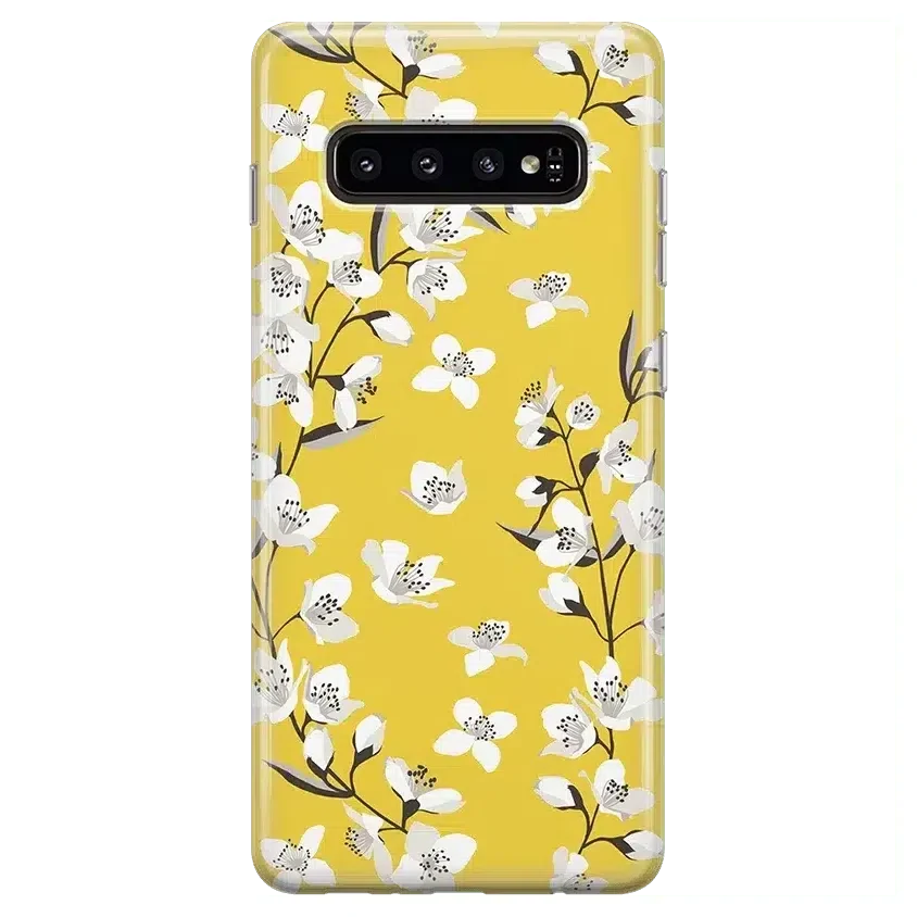 Floral Forest | Yellow Cherry Blossom Floral Samsung Case Samsung Case get.casely