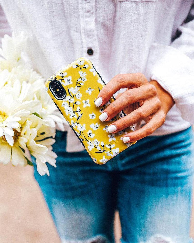 Floral Forest | Yellow Cherry Blossom Floral Samsung Case Samsung Case get.casely