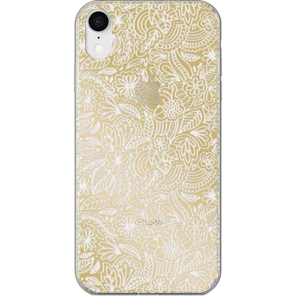 Floral Mandala | Rose Gold Clear Case iPhone Case get.casely Classic iPhone XR
