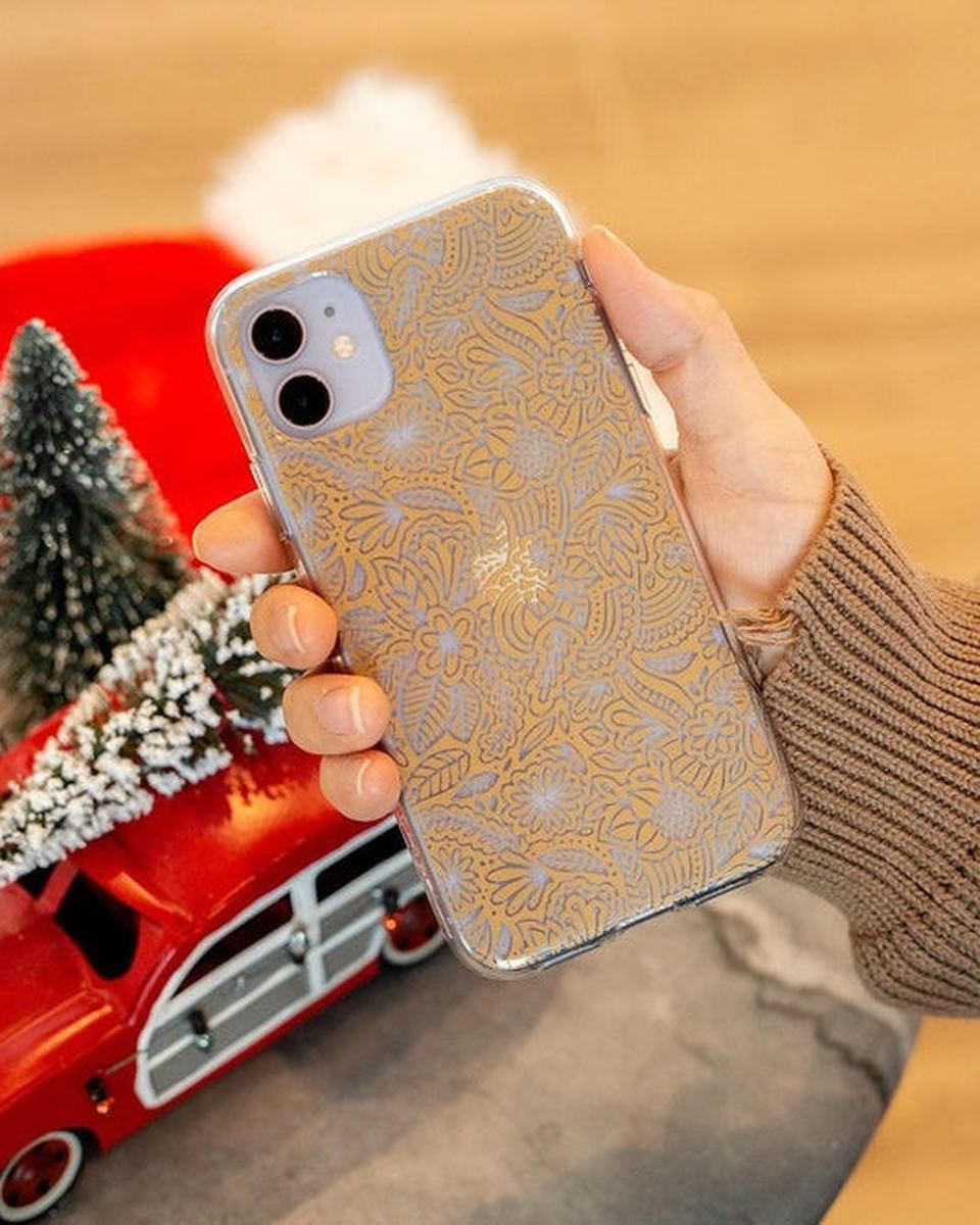 Floral Mandala | Rose Gold Clear Case iPhone Case get.casely