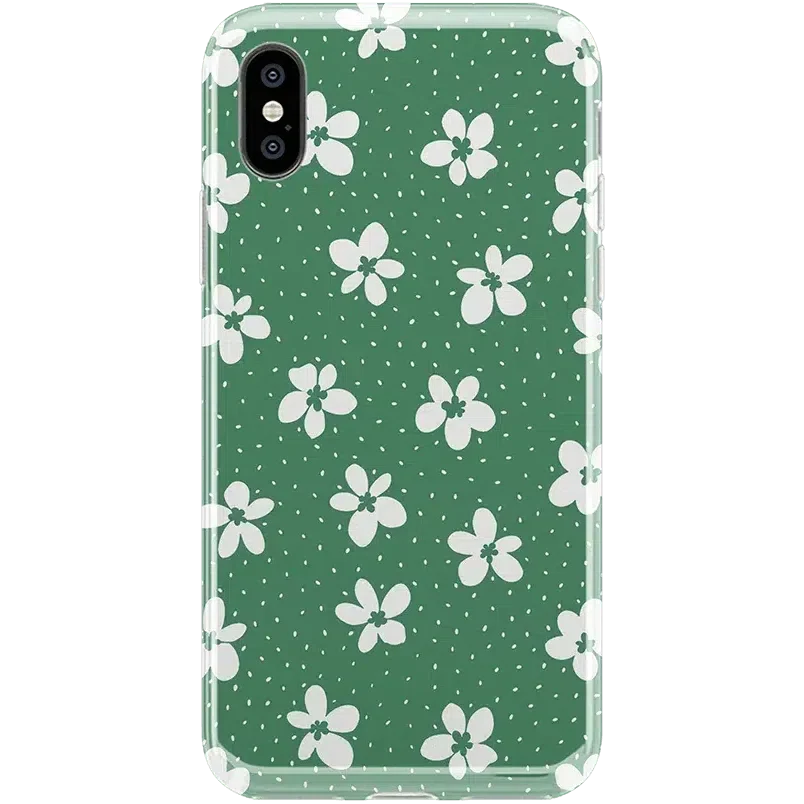 Flower My World | Jade Green Floral Case iPhone Case get.casely Classic iPhone XS Max