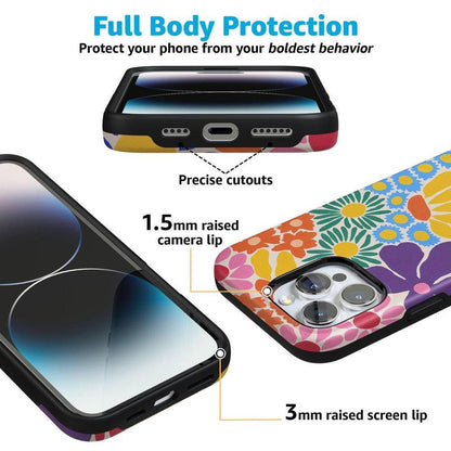 Flower Patch | Multi-Color Floral Case iPhone Case get.casely
