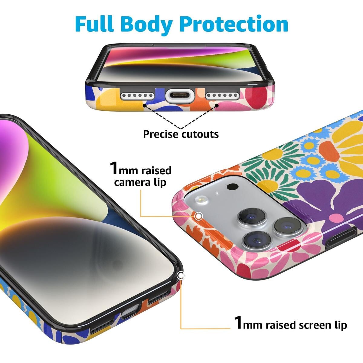 Flower Patch | Multi-Color Floral Case iPhone Case get.casely
