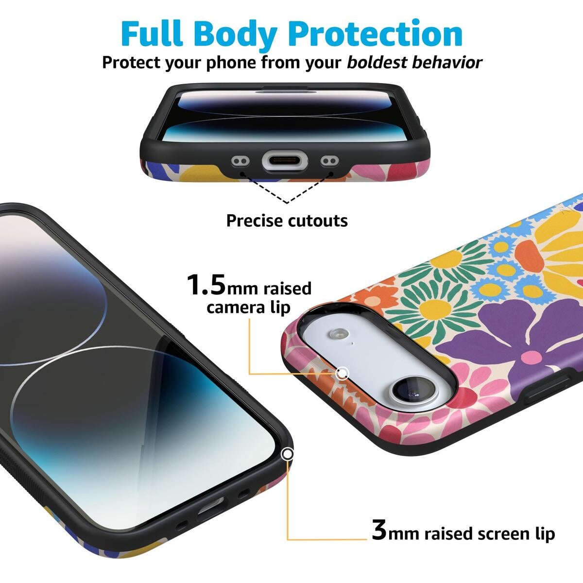 Flower Patch | Multi-Color Floral Case iPhone Case get.casely