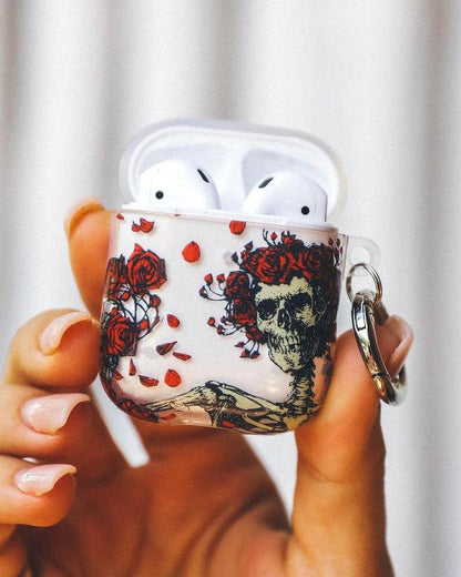 Forever Grateful | Grateful Dead Skeleton Floral AirPods Case AirPods Case Grateful Dead