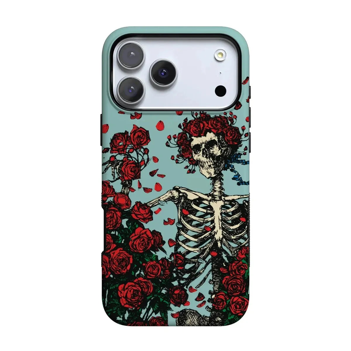 Forever Grateful | Grateful Dead Skeleton Floral Case iPhone Case Grateful Dead Bold Flex + MagSafe® iPhone 17 Pro