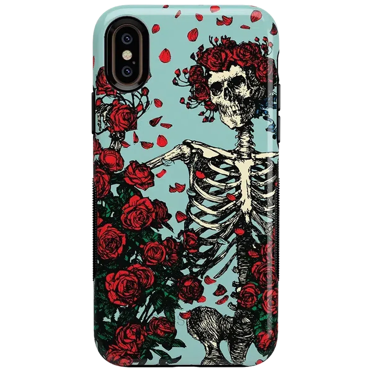 Forever Grateful | Grateful Dead Skeleton Floral Case iPhone Case Grateful Dead Bold iPhone XS Max