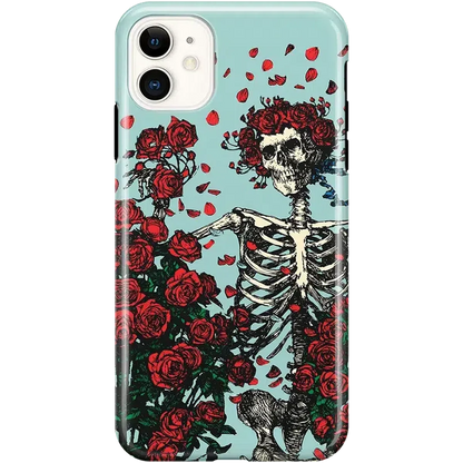 Forever Grateful | Grateful Dead Skeleton Floral Case iPhone Case Grateful Dead Classic iPhone 11