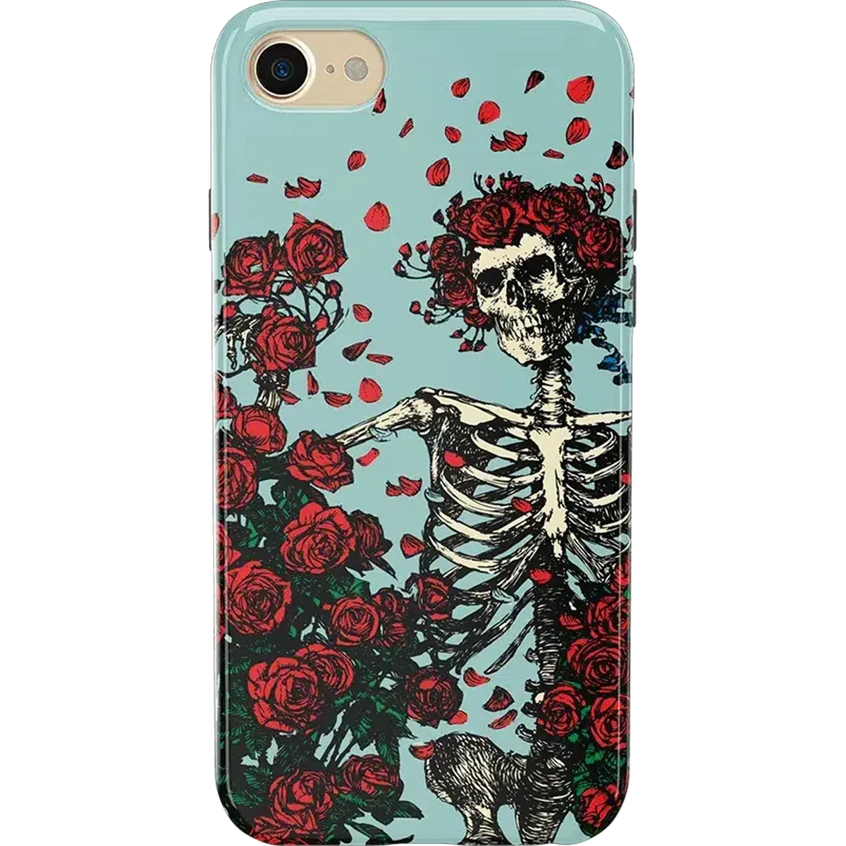 Forever Grateful | Grateful Dead Skeleton Floral Case iPhone Case Grateful Dead Classic iPhone 6/7/8
