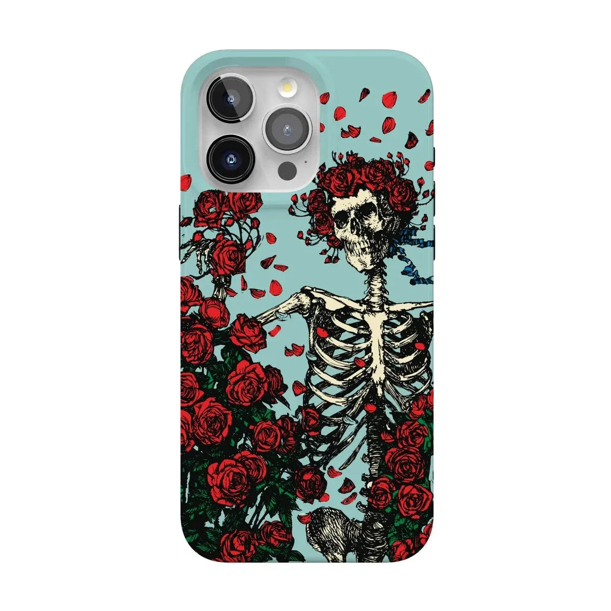 Forever Grateful | Grateful Dead Skeleton Floral Case iPhone Case Grateful Dead Classic + MagSafe® iPhone 15 Pro Max