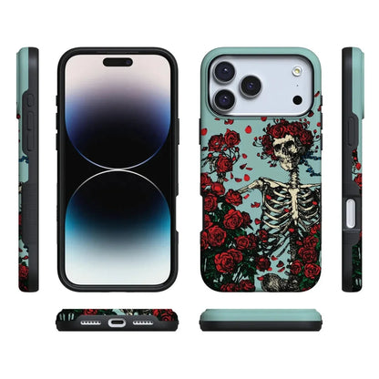 Forever Grateful | Grateful Dead Skeleton Floral Case iPhone Case Grateful Dead
