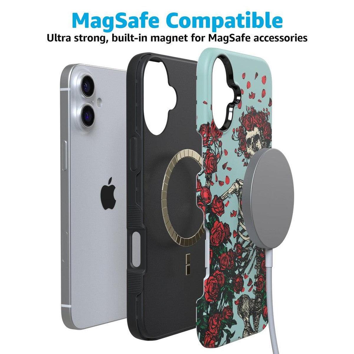 Forever Grateful | Grateful Dead Skeleton Floral Case iPhone Case Grateful Dead
