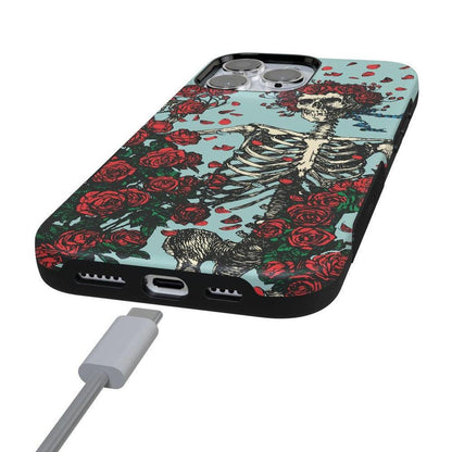 Forever Grateful | Grateful Dead Skeleton Floral Case iPhone Case Grateful Dead
