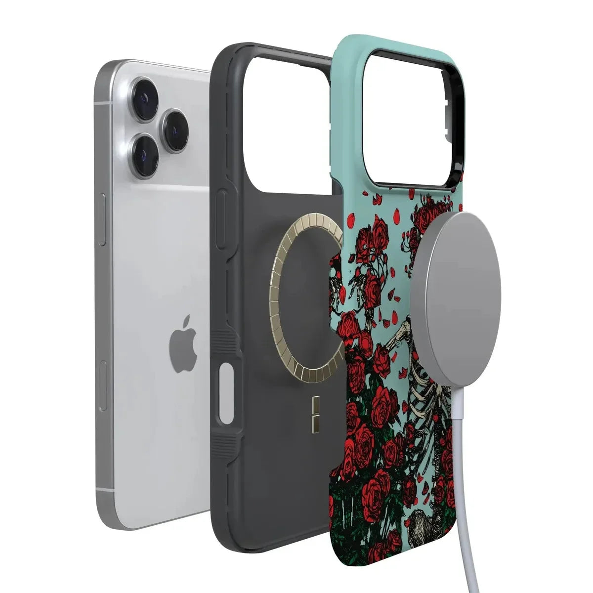 Forever Grateful | Grateful Dead Skeleton Floral Case iPhone Case Grateful Dead