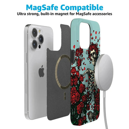 Forever Grateful | Grateful Dead Skeleton Floral Case iPhone Case Grateful Dead