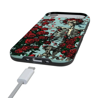 Forever Grateful | Grateful Dead Skeleton Floral Case iPhone Case Grateful Dead